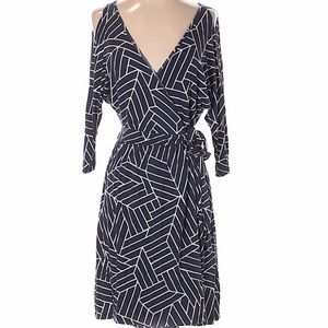 Tart Cold-shoulder Wrap Dress, Size S